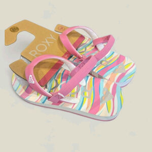 Roxy Flip Flops Slip On Slingback Sandals Little Kids Size 8 TW TAHITI (150)